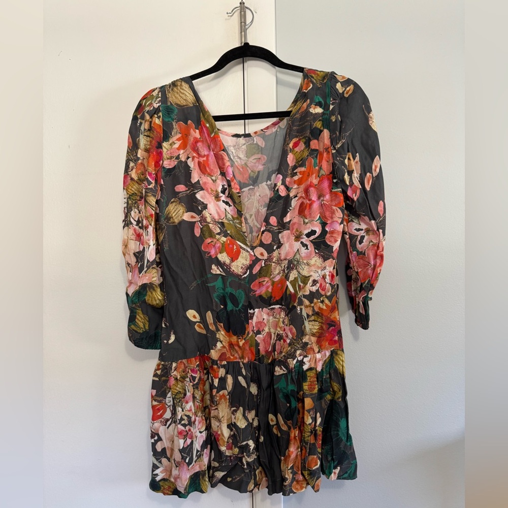 Meadow rue by Anthropologie. Floral Fall dress. Size 4 - Picture 4 of 8